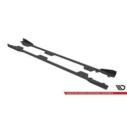 Maxton - Street Pro Rajouts Des Bas De Caisse Subaru BRZ Mk1 / Mk1 Facelift Noir-Rouge + Rabats Brillant