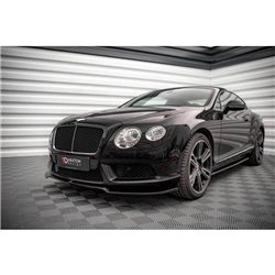 Maxton - Lame Du Pare-Chocs Avant V.1 Bentley Continental GT V8 S Mk2 Noir Brillant