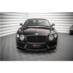 Maxton - Lame Du Pare-Chocs Avant V.1 Bentley Continental GT V8 S Mk2 Noir Brillant