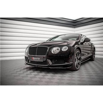 Maxton - Lame Du Pare-Chocs Avant V.2 Bentley Continental GT V8 S Mk2 Noir Brillant