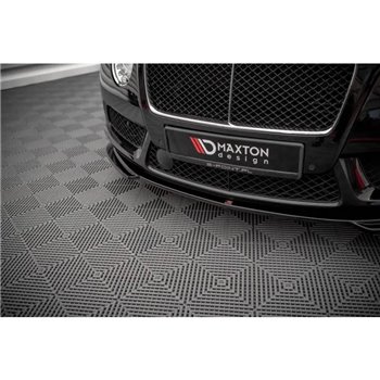 Maxton - Lame Du Pare-Chocs Avant V.2 Bentley Continental GT V8 S Mk2 Noir Brillant
