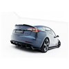 Maxton - Lames De Pare-Chocs Arrière Latérales V.2 Tesla Model 3 Noir Brillant