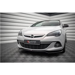 Maxton - Lame Du Pare-Chocs Avant V.2 Opel Astra GTC OPC-Line J Noir Brillant