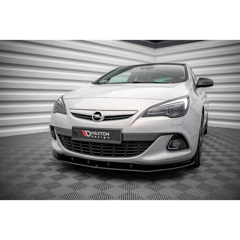 Maxton - Street Pro Lame Du Pare-Chocs Avant Opel Astra GTC OPC-Line J Noir