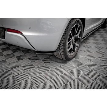 Maxton - Lames De Pare-Chocs Arrière Latérales V.1 Opel Astra GTC OPC-Line J Noir Brillant