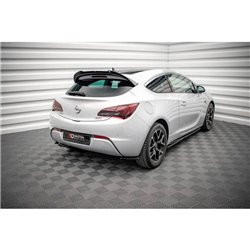 Maxton - Lames De Pare-Chocs Arrière Latérales V.1 Opel Astra GTC OPC-Line J Noir Brillant