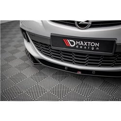 Maxton - Lame Du Pare-Chocs Avant V.1 Opel Astra GTC OPC-Line J Noir Brillant
