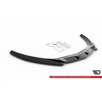 Maxton - Lame Du Pare-Chocs Avant V.1 Opel Astra GTC OPC-Line J Noir Brillant