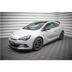 Maxton - Rajouts Des Bas De Caisse Opel Astra GTC OPC-Line J Noir Brillant
