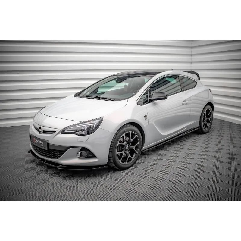 Maxton - Rajouts Des Bas De Caisse Opel Astra GTC OPC-Line J Noir Brillant