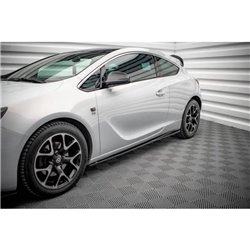 Maxton - Rajouts Des Bas De Caisse Opel Astra GTC OPC-Line J Noir Brillant