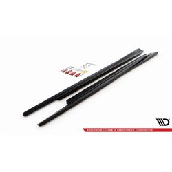 Maxton - Rajouts Des Bas De Caisse Opel Astra GTC OPC-Line J Noir Brillant