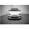 Maxton - Street Pro Lame Du Pare-Chocs Avant V.1 Opel Astra GTC OPC-Line J Noir-Rouge + Rabats Brillant