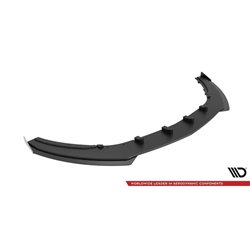 Maxton - Street Pro Lame Du Pare-Chocs Avant V.1 Opel Astra GTC OPC-Line J Noir-Rouge + Rabats Brillant