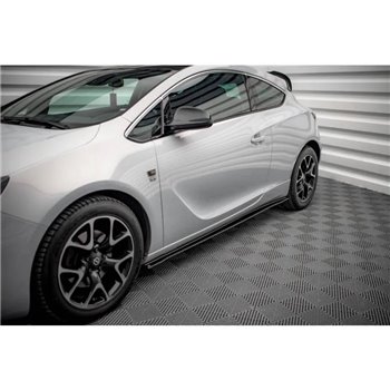 Maxton - Street Pro Rajouts Des Bas De Caisse Opel Astra GTC OPC-Line J Noir-Rouge