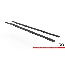 Maxton - Street Pro Rajouts Des Bas De Caisse Opel Astra GTC OPC-Line J Noir-Rouge