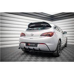 Maxton - Street Pro Diffuseur Arrière Complet Opel Astra GTC OPC-Line J Noir + Rabats Brillant