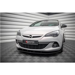 Maxton - Street Pro Lame Du Pare-Chocs Avant Opel Astra GTC OPC-Line J Noir-Rouge