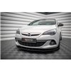 Maxton - Street Pro Lame Du Pare-Chocs Avant Opel Astra GTC OPC-Line J Noir-Rouge