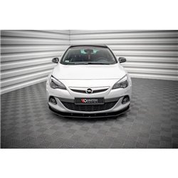 Maxton - Street Pro Lame Du Pare-Chocs Avant Opel Astra GTC OPC-Line J Noir-Rouge