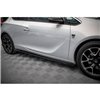 Maxton - Street Pro Rajouts Des Bas De Caisse Opel Astra GTC OPC-Line J Noir + Rabats Brillant 