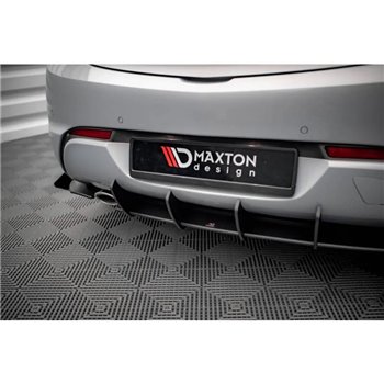 Maxton - Street Pro Diffuseur Arrière Complet Opel Astra GTC OPC-Line J Rouge + Rabats Brillant