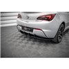 Maxton - Street Pro Central Diffuseur Arriere Opel Astra GTC OPC-Line J Noir-Rouge