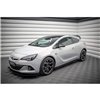 Maxton - Street Pro Rajouts Des Bas De Caisse Opel Astra GTC OPC-Line J Noir-Rouge + Rabats Brillant