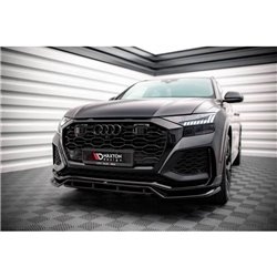 Maxton - Lame Du Pare-Chocs Avant V.3 Audi RSQ8 Mk1 Noir Brillant
