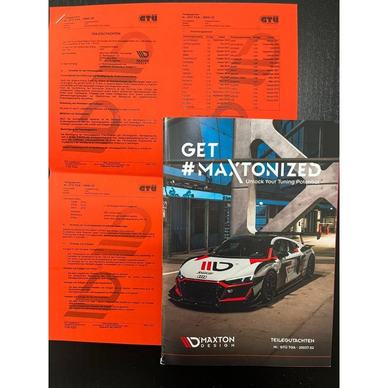 TUV - TEILGUTACHTEN - GTU TGA - MAXTONDESIGN
