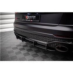 Maxton - Street Pro Central Diffuseur Arriere Audi RSQ8 Mk1 Noir