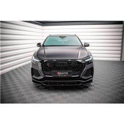 Maxton - Lame Du Pare-Chocs Avant V.2 Audi RSQ8 Mk1 Noir Brillant