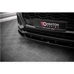 Maxton - Lame Du Pare-Chocs Avant V.2 Audi RSQ8 Mk1 Noir Brillant