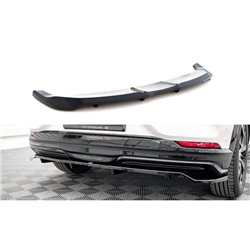 Maxton - Arriere Splitter (avec une barre verticale) Ford Mustang Mach-E Mk1 Noir Brillant