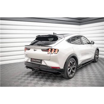 Maxton - Arriere Lame (avec une barre verticale) Ford Mustang Mach-E Mk1 Noir Brillant