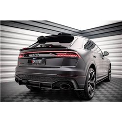Maxton - Lames De Pare-Chocs Arrière Latérales Audi RSQ8 Mk1 Noir Brillant