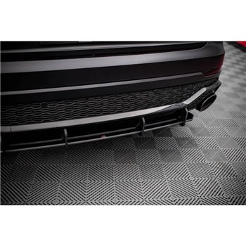 Maxton - Street Pro Central Diffuseur Arriere Audi RSQ8 Mk1 Rouge