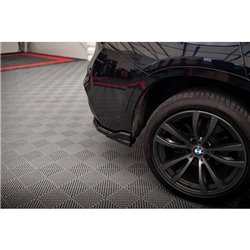 Maxton - Arriere Lame (avec une barre verticale) BMW X6 M-Pack F16 Noir Brillant