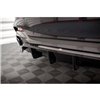 Maxton - Arriere Lame (avec une barre verticale) BMW X6 M-Pack F16 Noir Brillant