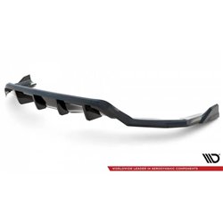 Maxton - Arriere Lame (avec une barre verticale) BMW X6 M-Pack F16 Noir Brillant