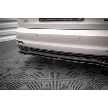 Maxton - Arriere Lame Audi A6 C8 Noir Brillant