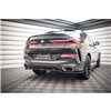 Maxton - Arriere Lame (avec une barre verticale) V.3 BMW X6 M-Pack G06 Noir Brillant