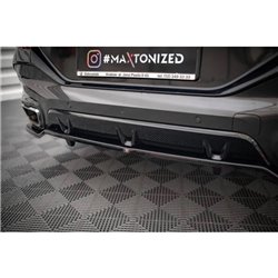 Maxton - Arriere Lame (avec une barre verticale) V.3 BMW X6 M-Pack G06 Noir Brillant