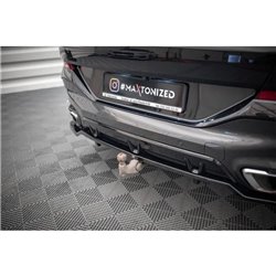 Maxton - Arriere Lame (avec une barre verticale) V.3 BMW X6 M-Pack G06 Noir Brillant