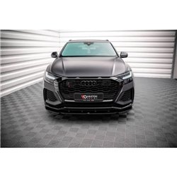 Maxton - Lame Du Pare-Chocs Avant V.1 Audi RSQ8 Mk1 Noir Brillant