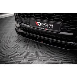 Maxton - Lame Du Pare-Chocs Avant V.1 Audi RSQ8 Mk1 Noir Brillant