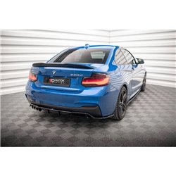 Maxton - Arriere Lame (avec une barre verticale) BMW 2 M-Pack F22 Noir Brillant