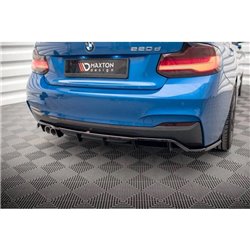 Maxton - Arriere Lame (avec une barre verticale) BMW 2 M-Pack F22 Noir Brillant