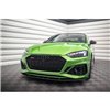 Maxton - Street Pro Lame Du Pare-Chocs Avant Audi RS5 F5 Facelift Noir-Rouge