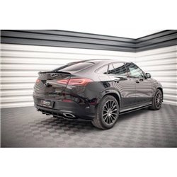 Maxton - Arriere Lame (avec une barre verticale) Mercedes-Benz GLE Coupe AMG-Line C167 / C167 Facelift Noir Brillant